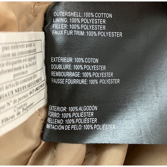 Collection B Tan Hooded Lightweight Full Zip Jacket Size M - Picture 7 of 8